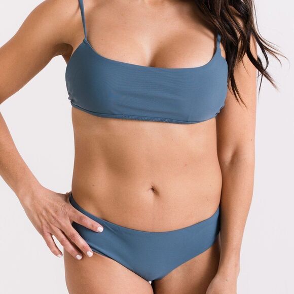 NWT Set: Scoop Bikini Top, Hipster Bikini Bottom in Jade - Picture 1 of 11